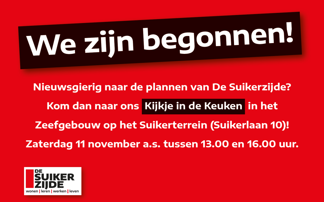 Kijkje in de Keuken bij De Suikerzijde op 11 november