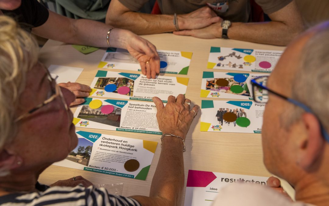 Stem nu! Kies de belangrijkste ideeën voor jouw omgeving