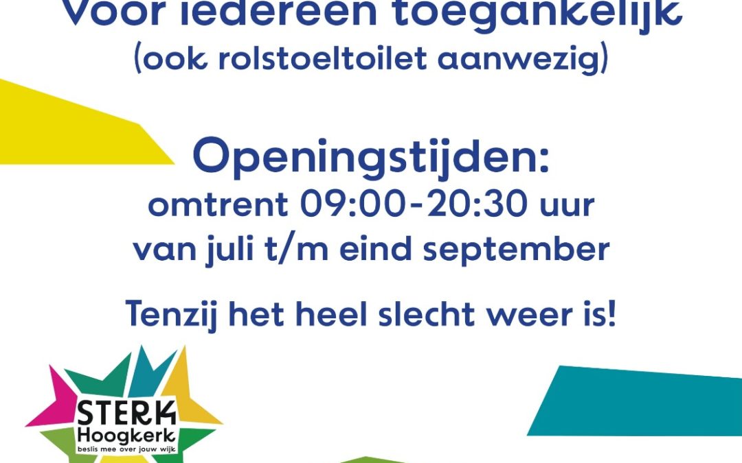 WC’s Ruskenveense plas elke dag open