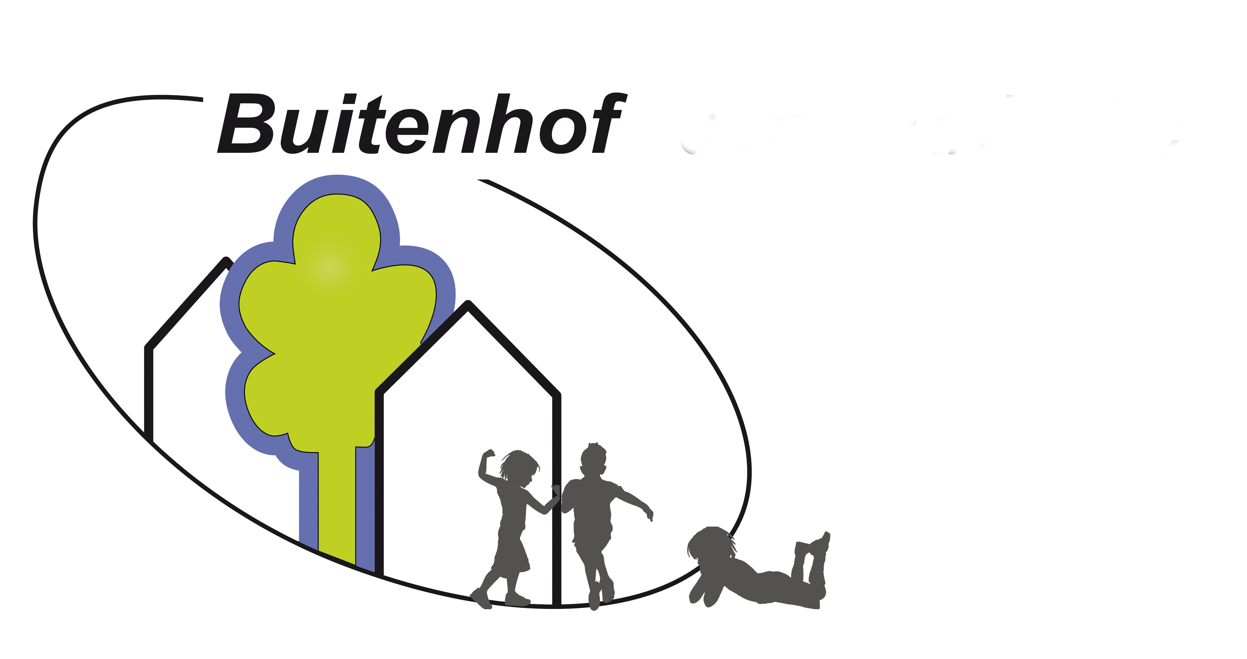 Buitenhof logo met kids